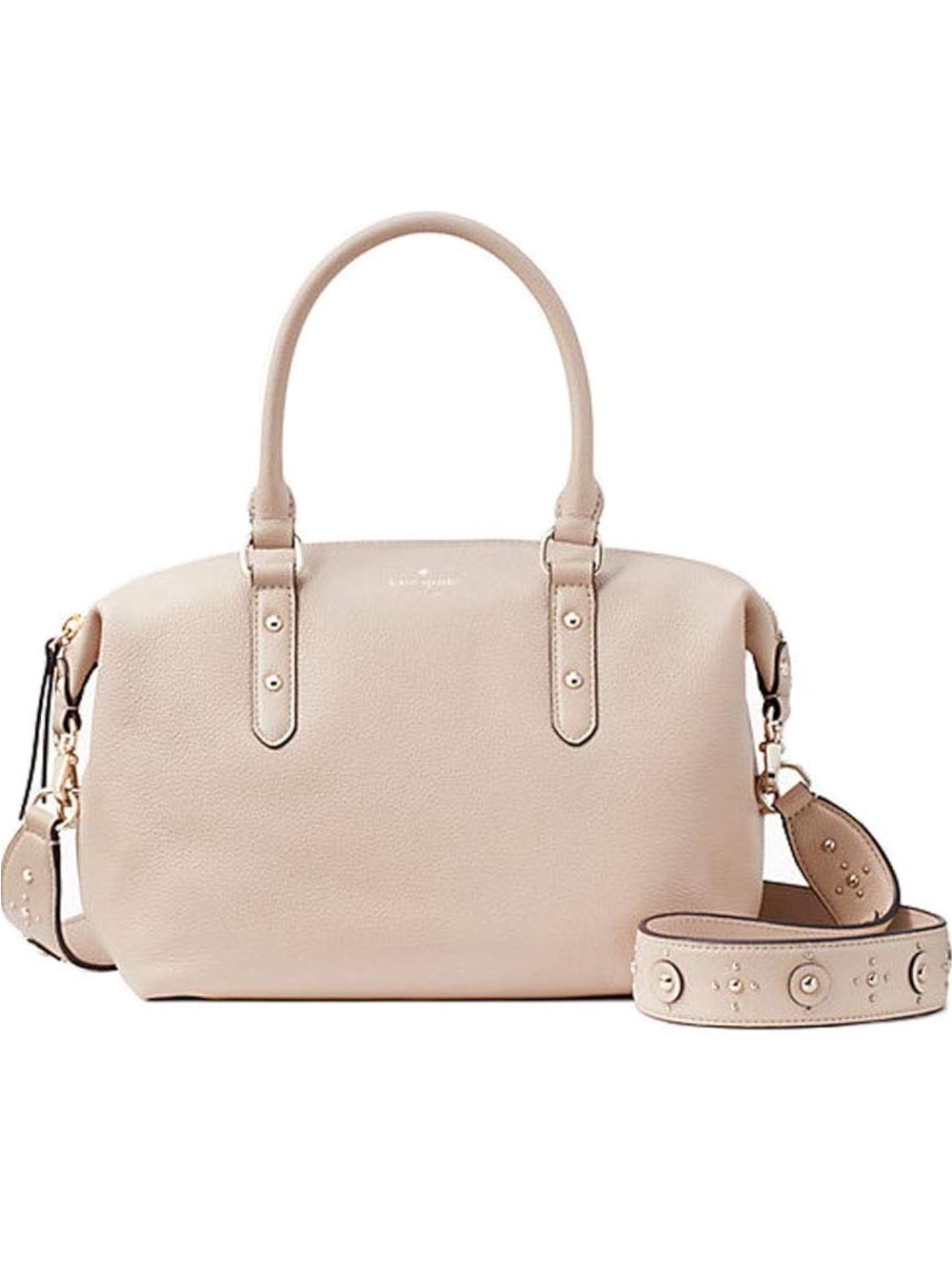 kate spade Pebbled beige purse with Detachable Strap
